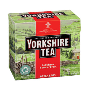 Taylors of Harrogate Yorkshire Tea 80 Tea Bags 250g