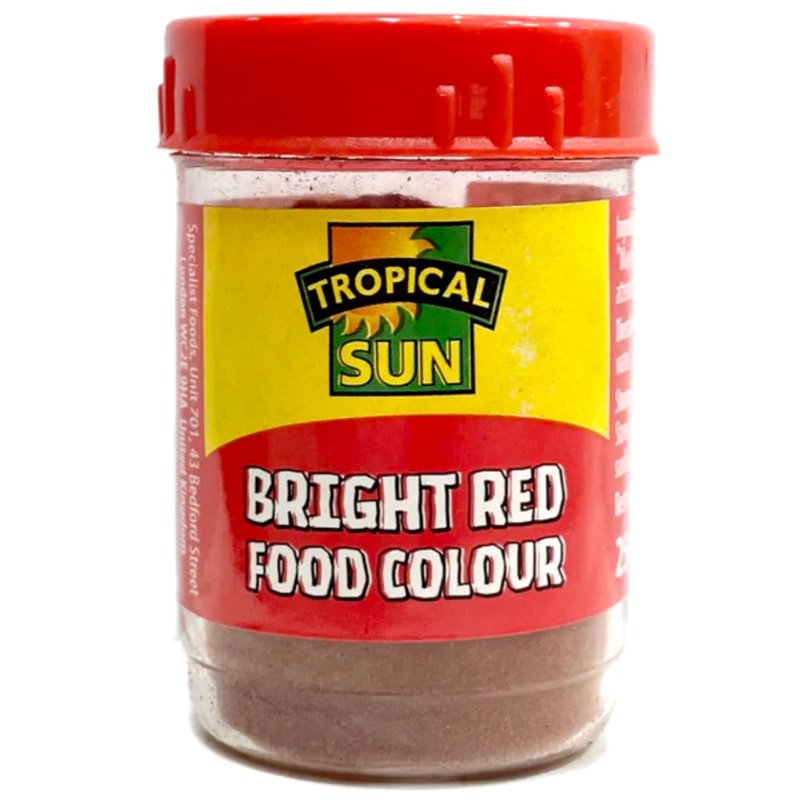 Tropical Sun Bright Red Food Colour Powder 25g