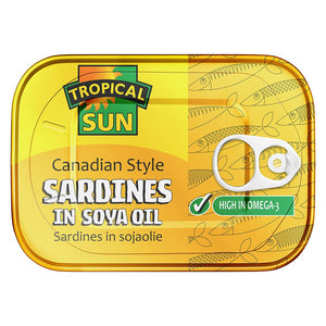 Tropical Sun Canadian-Style Sardines in Soya Oil 106g