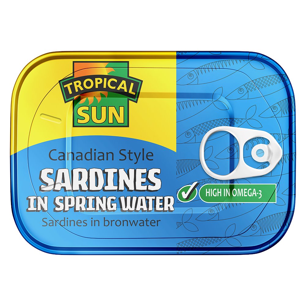 Tropical Sun Canadian-Style Sardines In Spring Water 106g