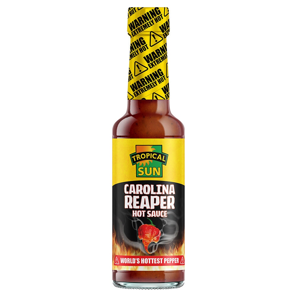 Tropical Sun Carolina Reaper Sauce | Worlds Hottest Chilli | 148ml