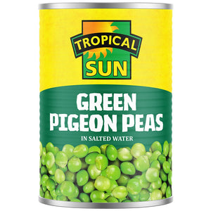 Tropical Sun Green Pigeon Peas in Salted Water 400g