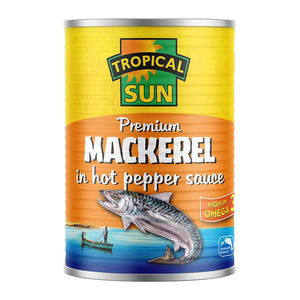 Tropical Sun Mackerel In Hot Pepper Sauce 400g