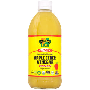 Tropical Sun Raw, Un?ltered, Organic Apple Cider Vinegar 473ml