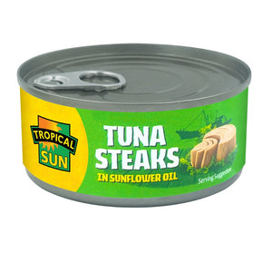 Tropical Sun Tuna Steaks In Sunflower Oil 160g