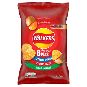 Walkers Classic Variety Multipack Crisps  6 × 25g