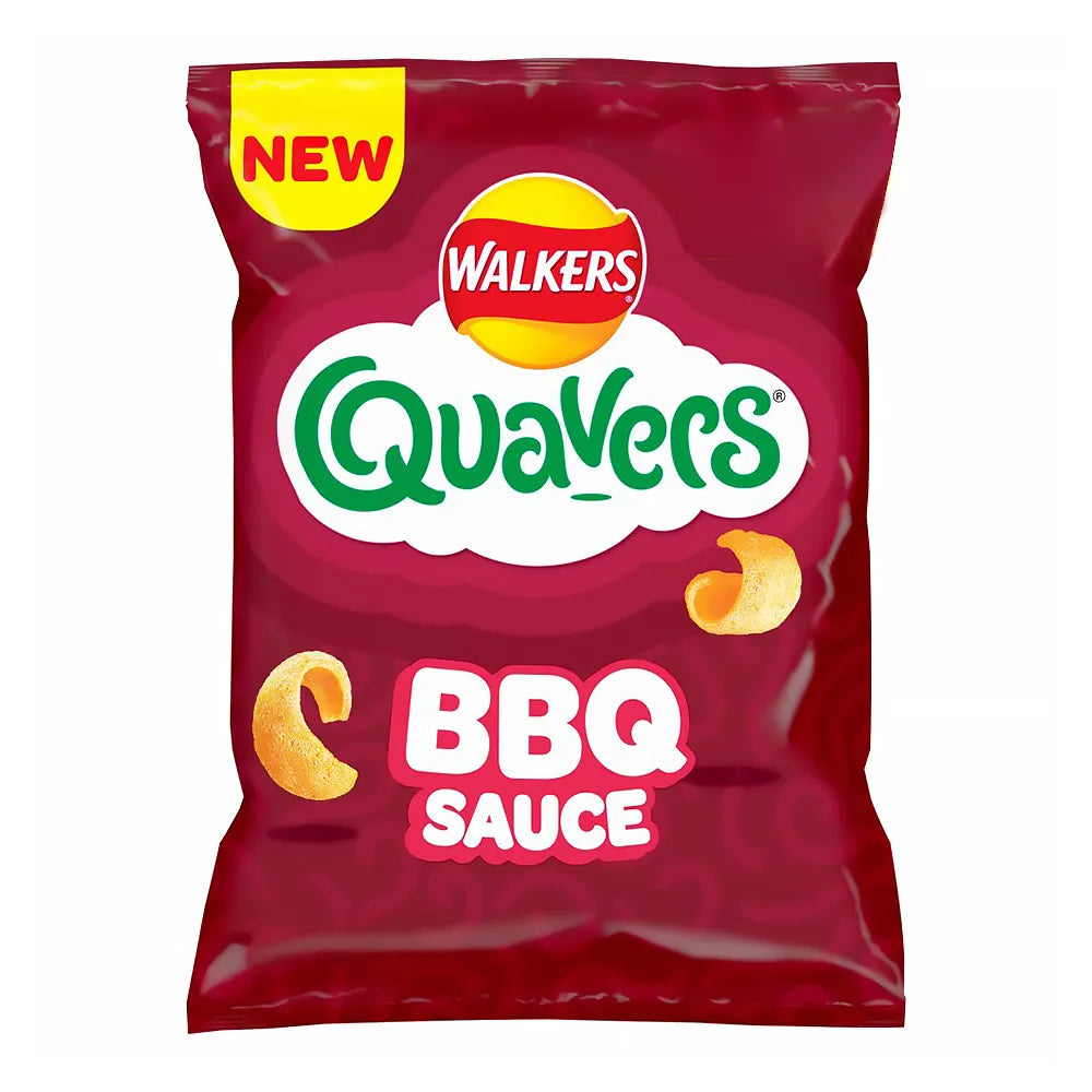 Walkers Quavers BBQ Sauce Snacks Crisps 54g