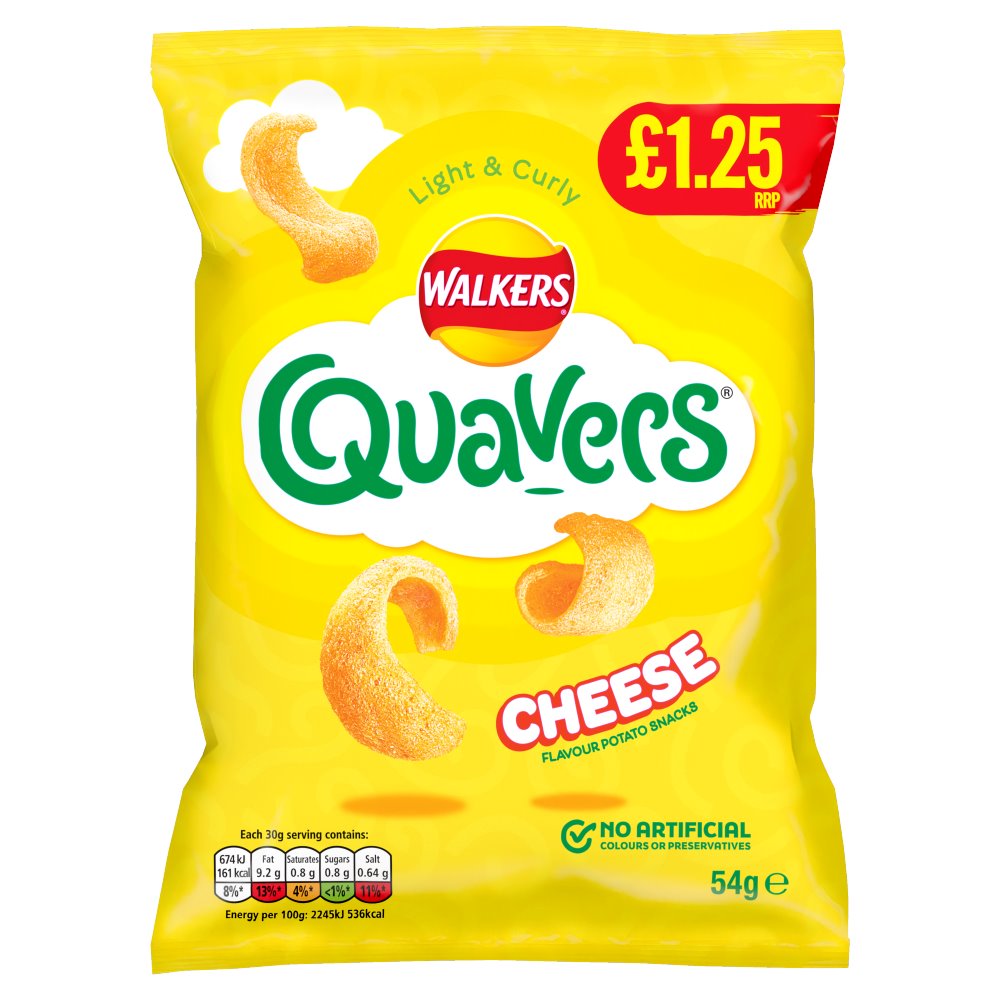 Walkers Quavers Cheese Snacks 54g