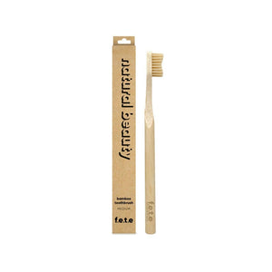 f.e.t.e from earth to earth Adult Bamboo Toothbrush - Natural