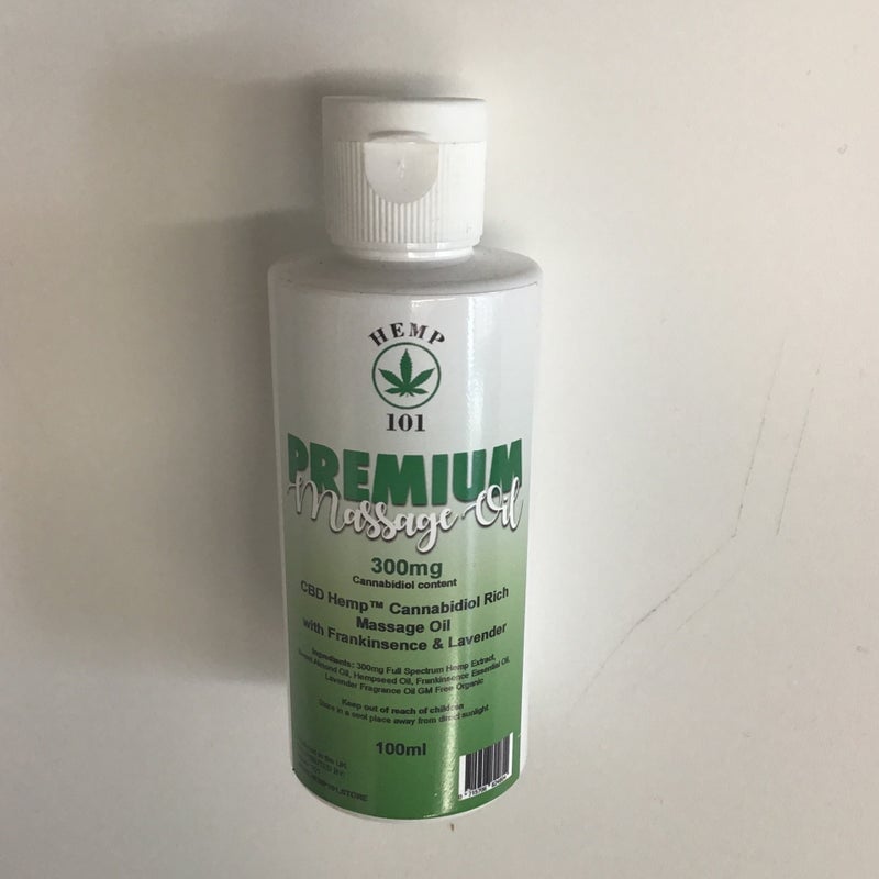 Hemp 101 Premium Massage Oil 300mg