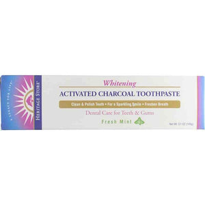 Heritage Store Activated Charcoal Toothpaste Fresh Mint 145g