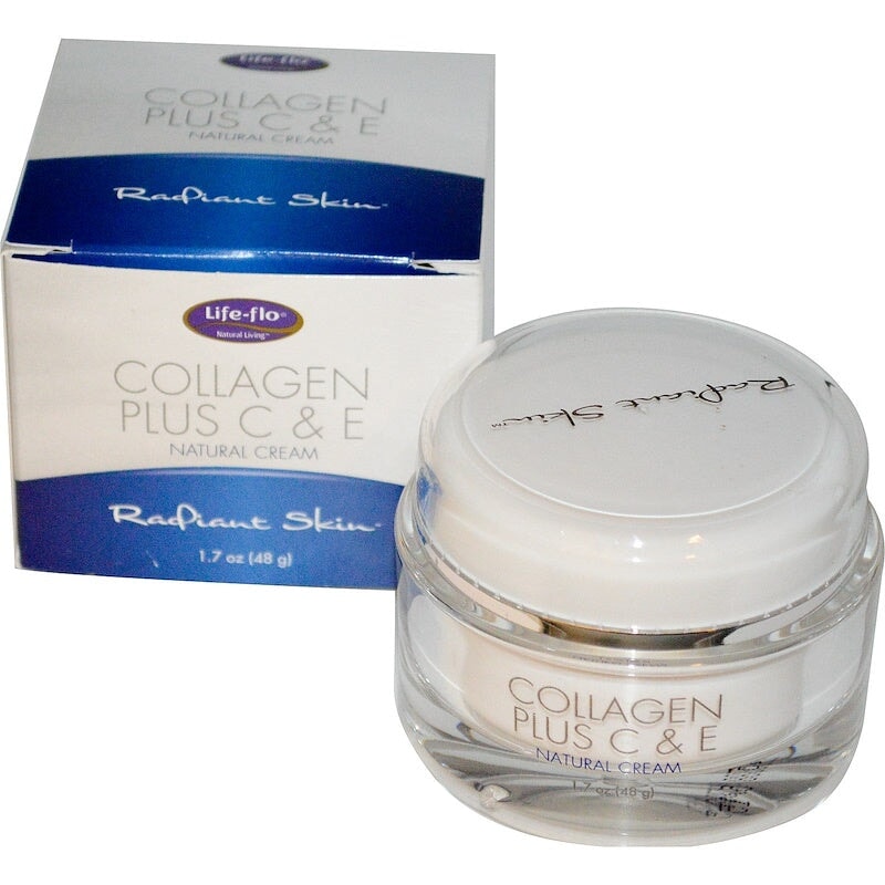 Life-flo Collagen Plus C & E, Natural Cream 1.7oz (48g)