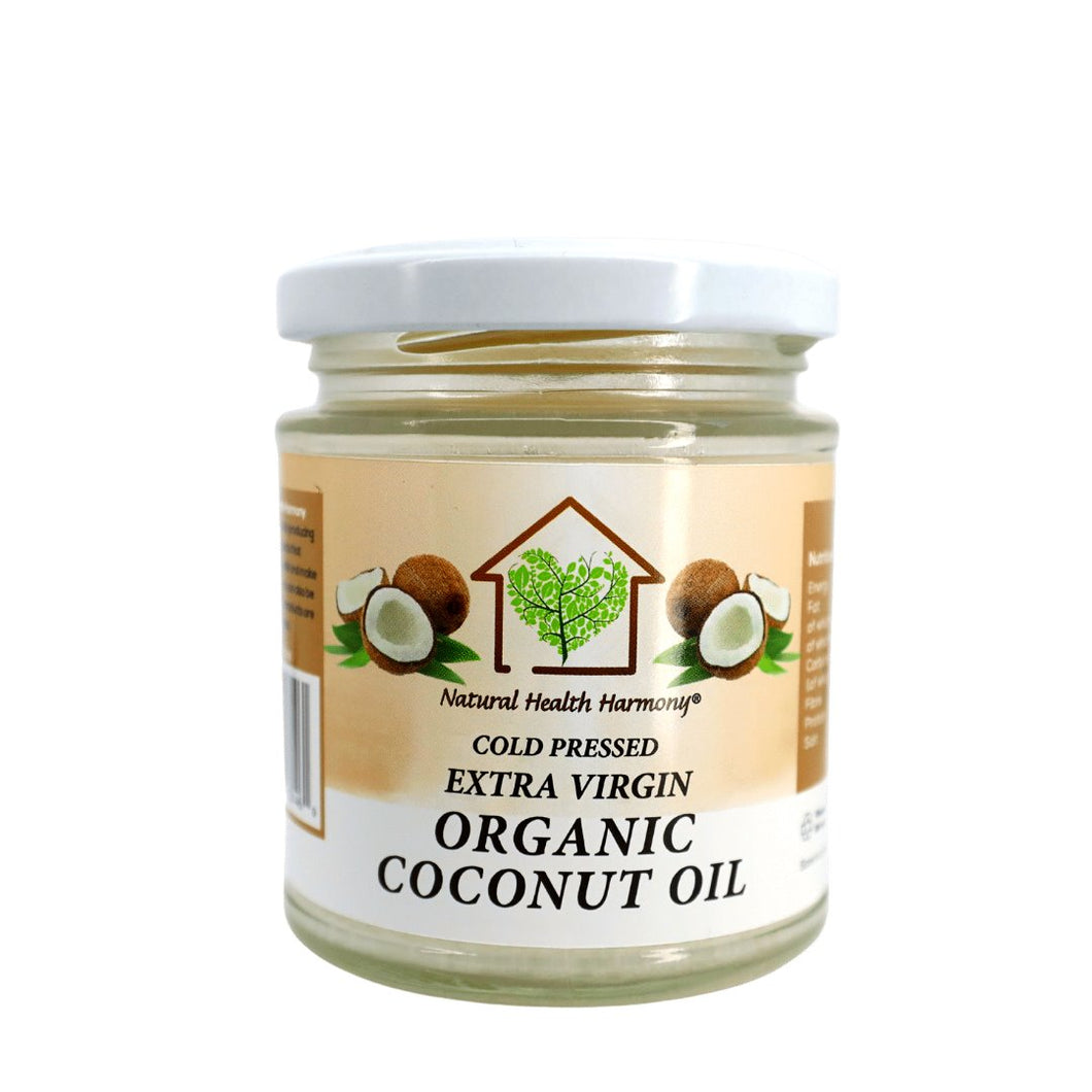 Natural Health Harmony Cold Pressed Extra Virgin Organic Coconut Oil 200ml