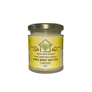 Natural Health Harmony Shea Body Butter – Lemon 200ml