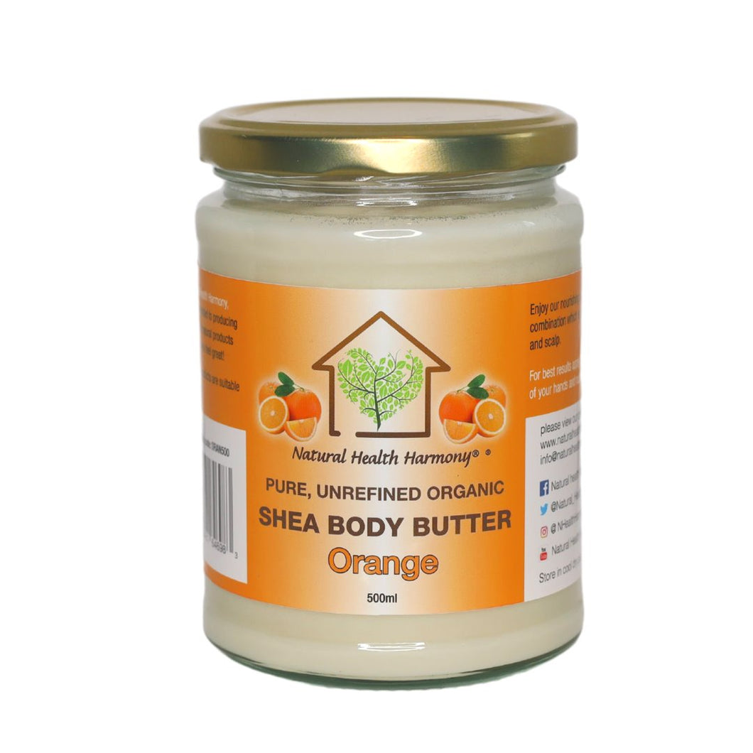 Natural Health Harmony Shea Body Butter – Orange 500ml