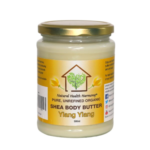 Natural Health Harmony Shea Body Butter – Ylang Ylang 500ml