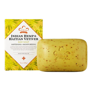 Nubian Heritage Indian Hemp & Hatian Vetiver Bar Soap 5oz (142g)