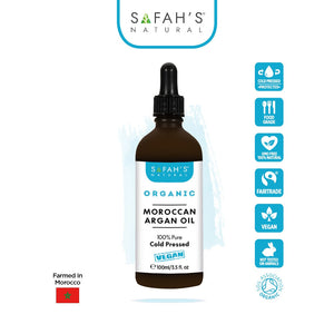 Safah’s natural Organic Moroccan argan oil 100ml