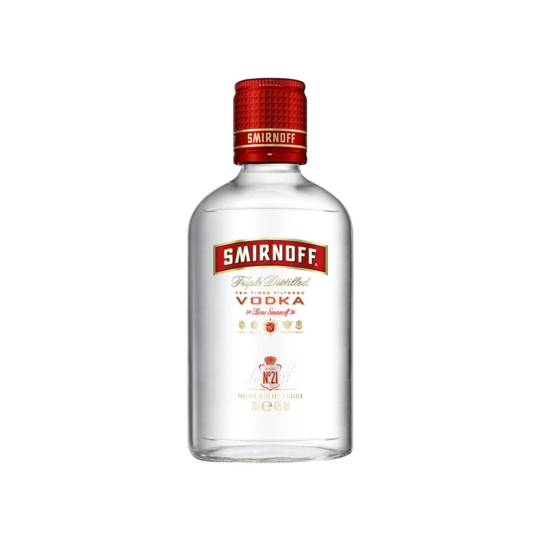 Smirnoff Red Label Vodka 20cl (ABV 37,5%)