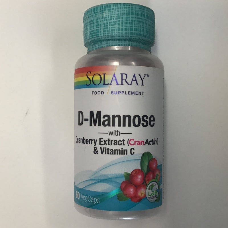 Solaray D-Mannose - with Cranberry Extract & Vitamin C 60 VegCaps