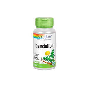 Solaray Organically Grown Dandelion Root 100 Vegicaps 52mg/capsule