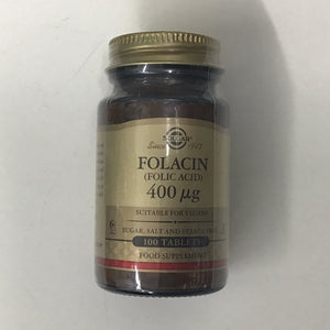 Solgar Folacin (Folic Acid) 400ug 100 tablets