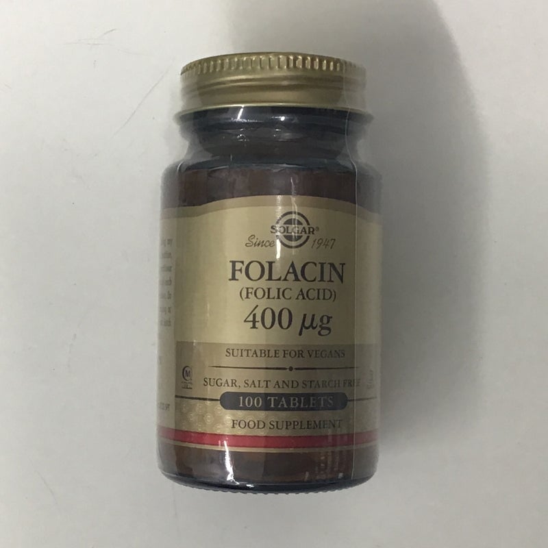 Solgar Folacin (Folic Acid) 400ug 100 tablets