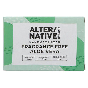Suma Alter/native Handmade Soap - Fragrance Free Aloe Vera 95g boxed