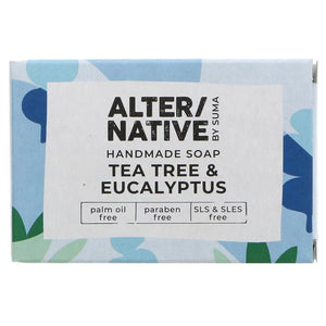 Suma Alter/native Handmade Soap - Tea Tree & Eucalyptus 95g boxed