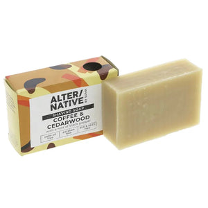 Suma Alter/native Shaving Soap Coffee & Cedarwood 95g boxed