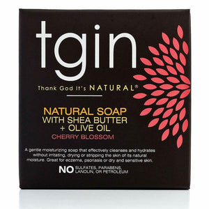 TGIN Natural Soap With Shea Butter + Olive Oil And Cherry Blossom 113g