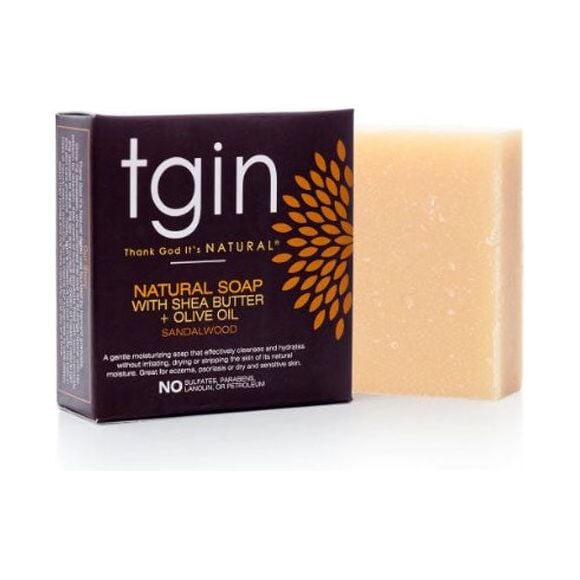 TGIN Natural Soap With Shea Butter + Olive Oil And Sandalwood 113g