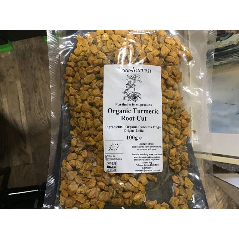 Tree Harvest Organic Turmeric Root Cut 100g